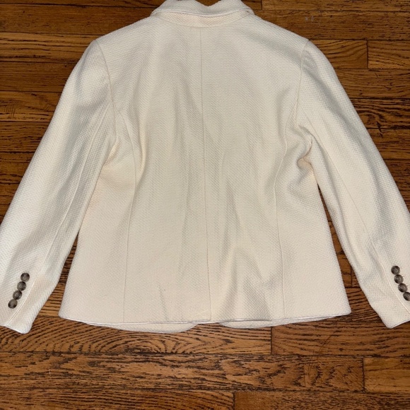 Ann Taylor 6 petite cream off white jacket blazer - Picture 8 of 13